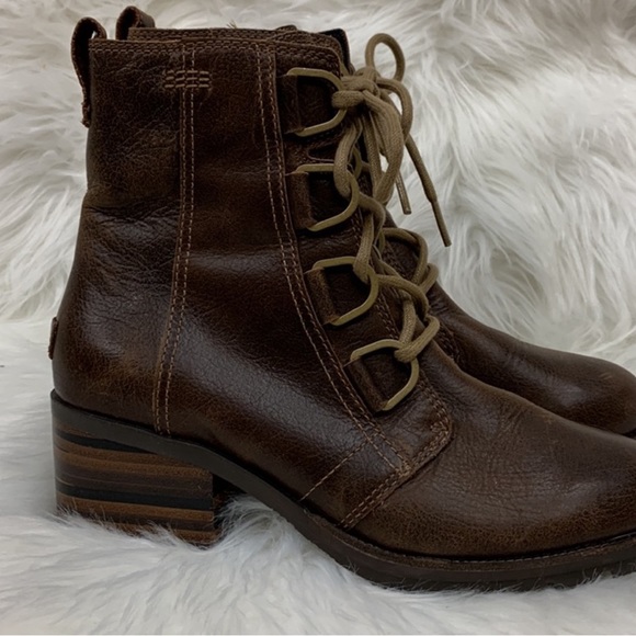 Sorel Addington Lace Up Heel Boots - Picture 8 of 12